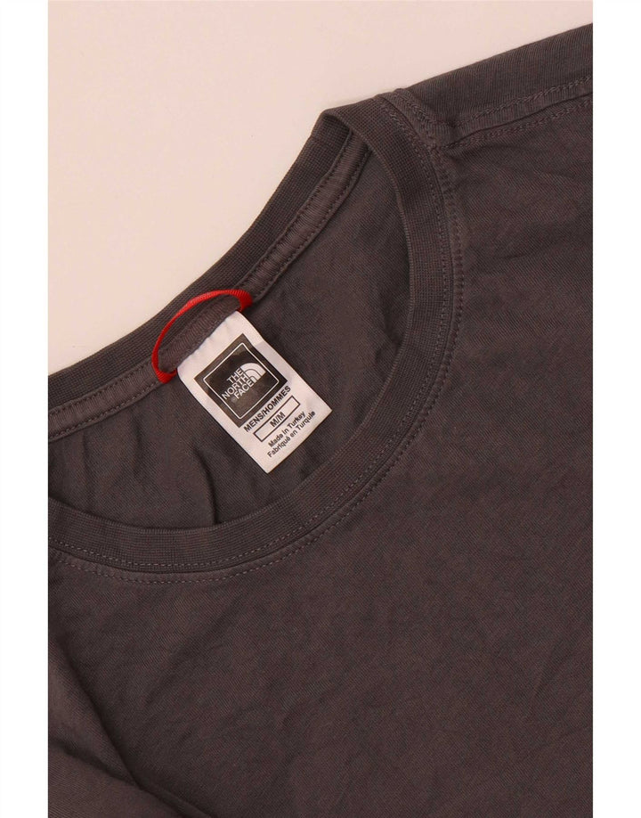 Ανδρικό γραφικό τοπ μακρυμάνικο North Face, μεσαίο γκρι