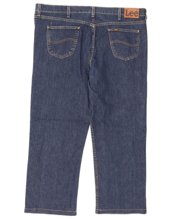 Lee Mens Brooklyn Cropped Jeans W44 L27 Navy Blue Cotton