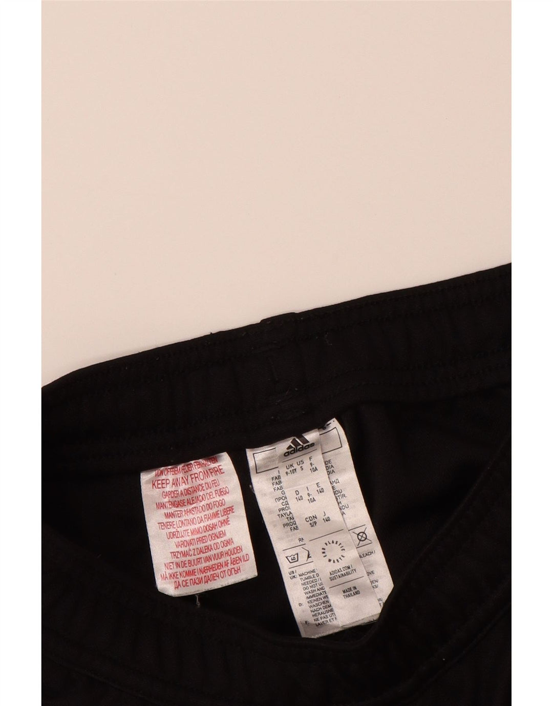 Παντελόνι αθλητικής φόρμας ADIDAS Boys Aeroready 9-10 ετών μαύρο πολυεστέρα