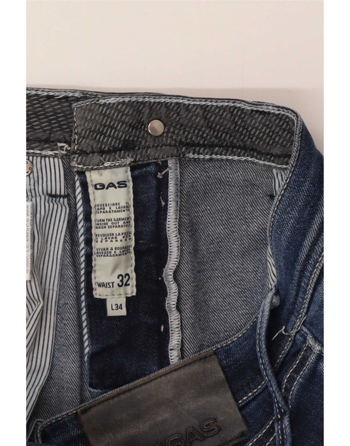 Ανδρικό τζιν Gas Albert Slim W32 L34 Μπλε βαμβακερό