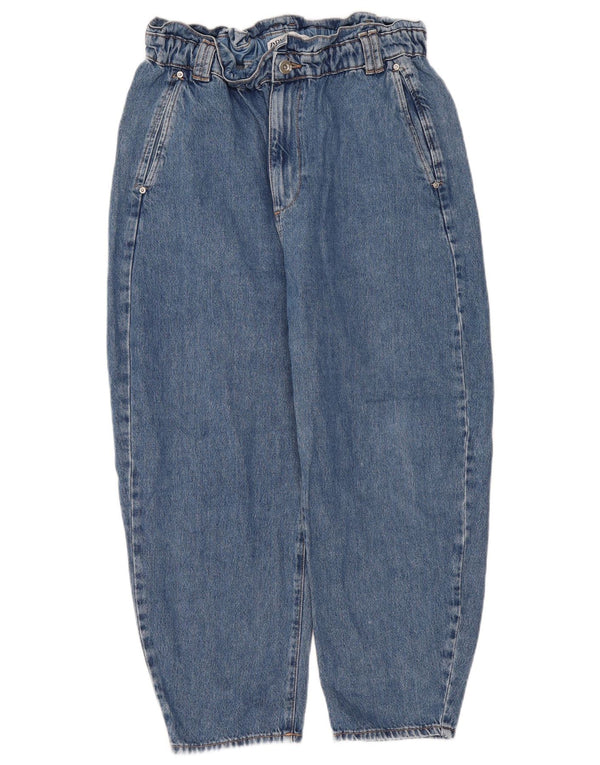 Zara γυναικείο τζιν με κωνικό ψηλόμεσο EU 44 XL W34 L24 Μπλε βαμβακερό