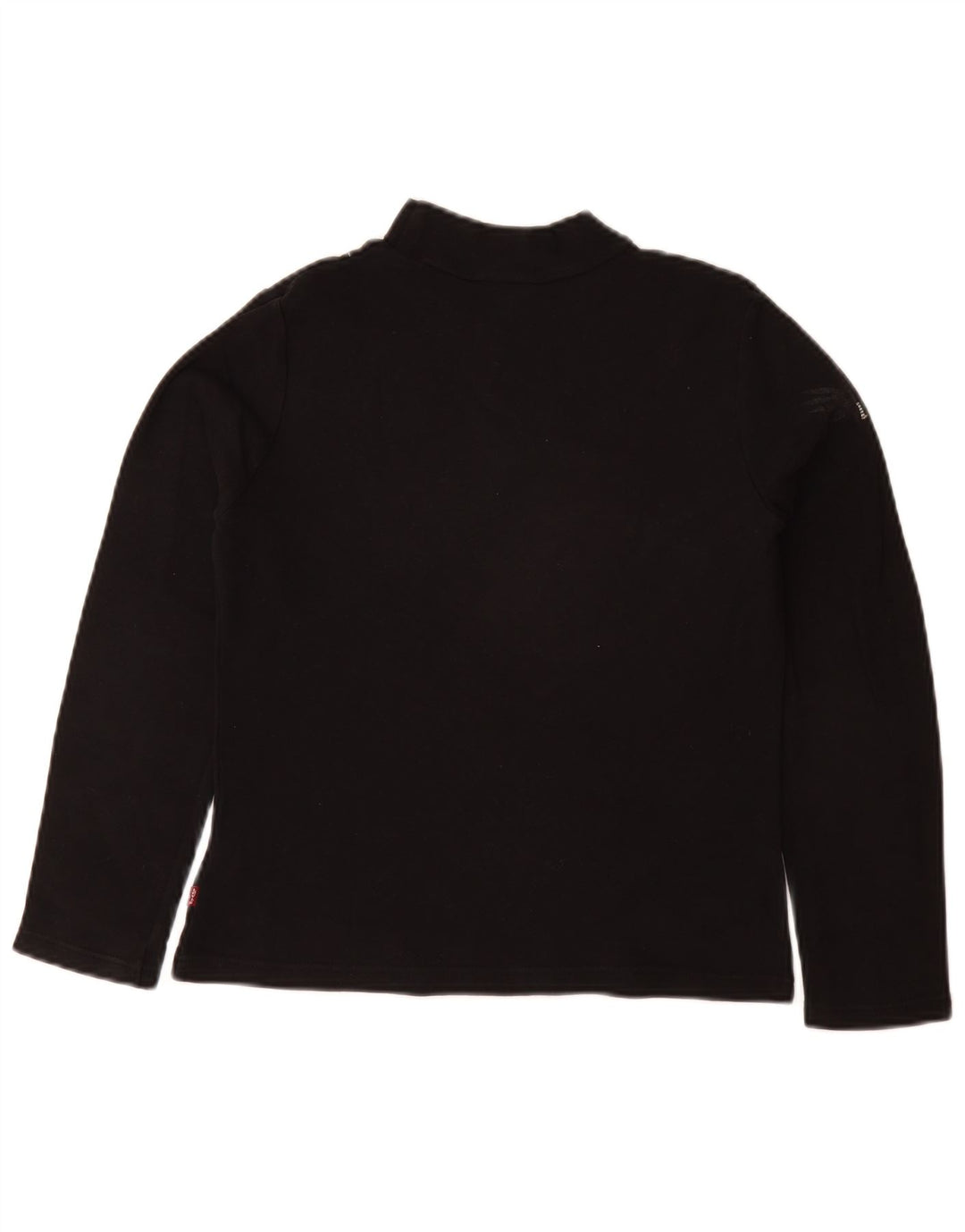LEVI'S Girls Turtle Neck Jumper πουλόβερ 13-14 ετών μαύρο βαμβακερό