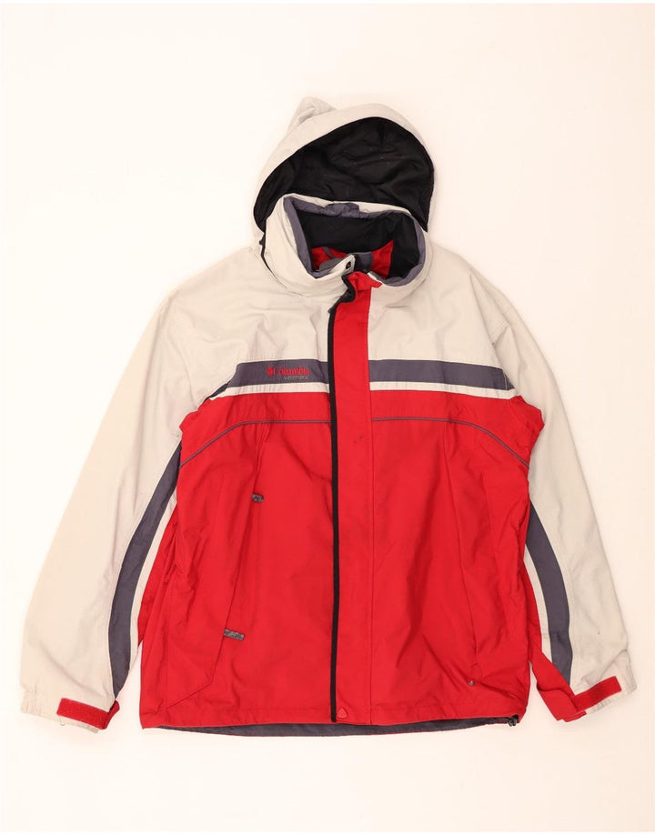 Ανδρικό μπουφάν COLUMBIA Interchange Windbreaker UK 40 Large Red Colourblock