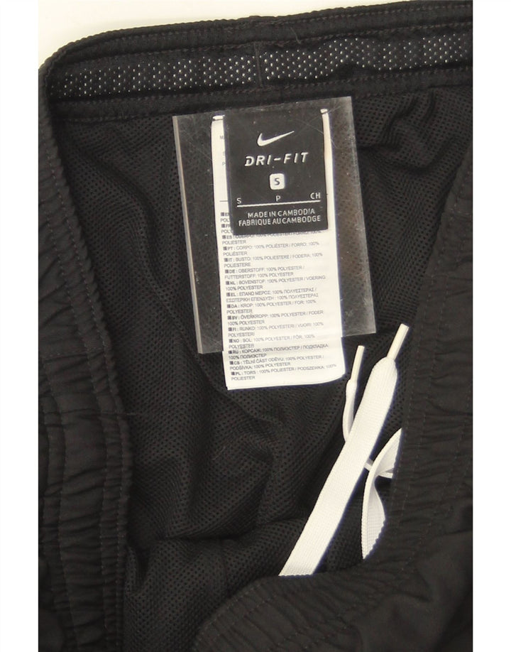 NIKE Mens Dri Fit Tracksuit Trousers Small Black Polyester Vintage Nike and Second-Hand Nike from Messina Hembry 