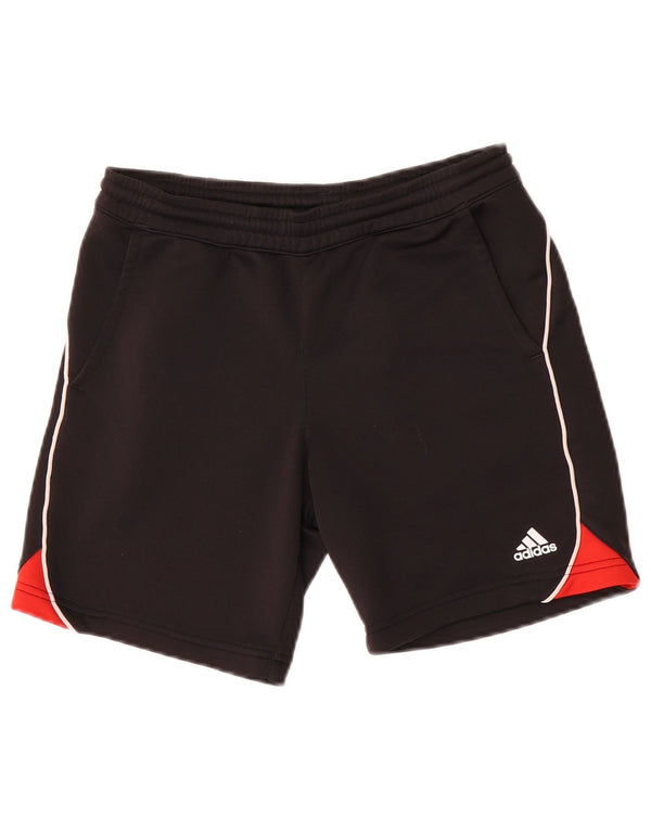 Adidas Boys Climalite σορτς 9-10 ετών Μαύρο πολύχρωμο πολυεστέρα