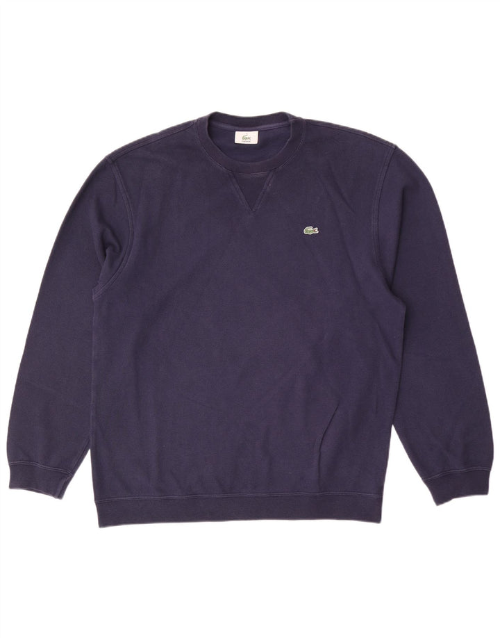 Ανδρικό φούτερ Lacoste Jumper Size 4 Medium Navy Blue από βαμβάκι