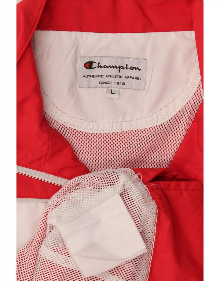 Γυναικεία αθλητική φόρμα CHAMPION Top Jacket UK 16 Large Red Colourblock