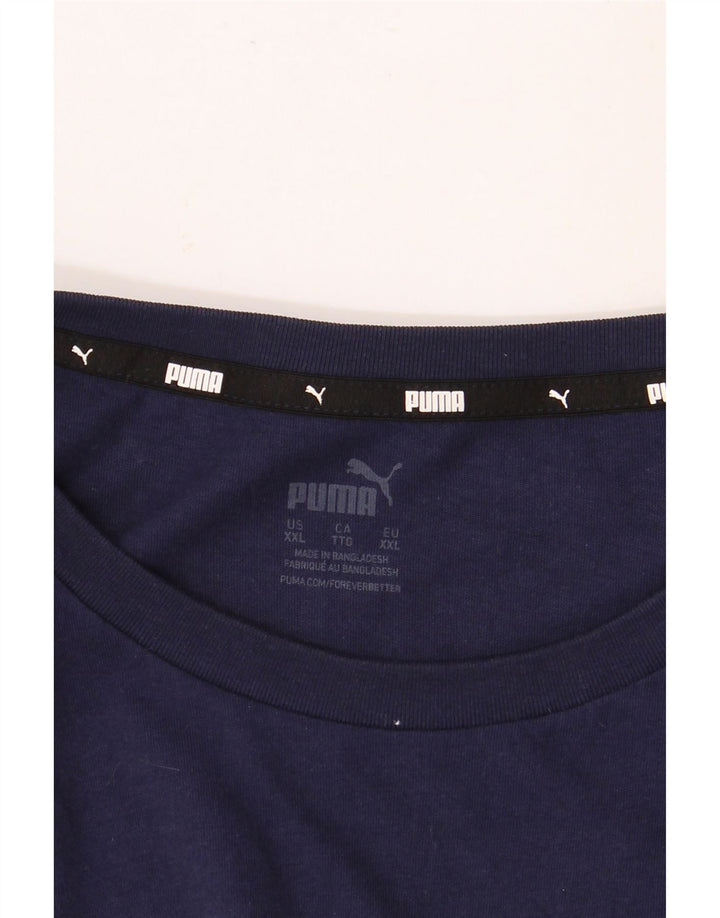 Ανδρικό γραφικό T-Shirt PUMA Top 2XL Navy Blue