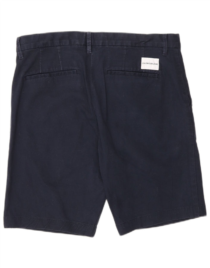 Ανδρικό σορτς Chino Calvin Klein W32 Βαμβακερό μεσαίο ναυτικό