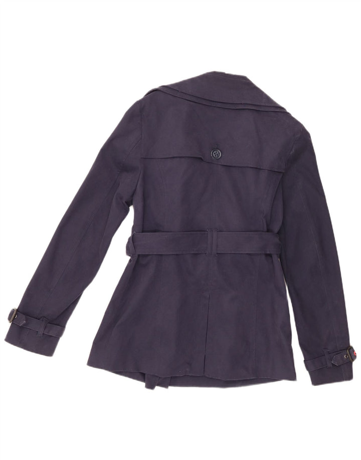 Superdry Γυναικεία καμπαρντίνα UK 14 Medium Navy Blue Cotton
