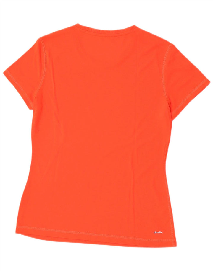 Adidas Γυναικείο T-Shirt Climalite Top UK 12/14 Medium Orange