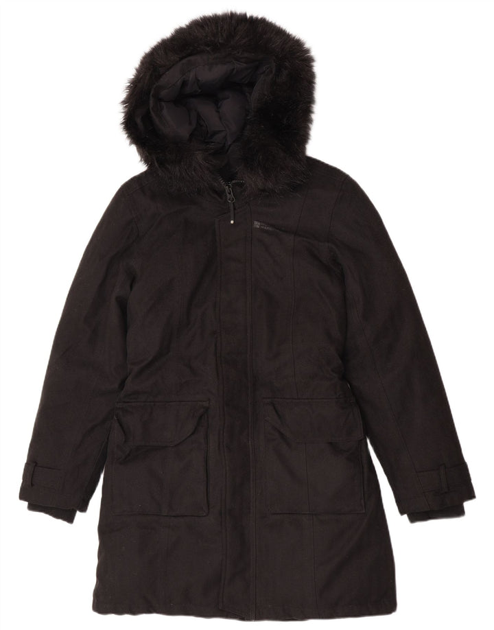 Mountain Warehouse Γυναικείο παλτό με κουκούλα UK 10 Small Black Polyester