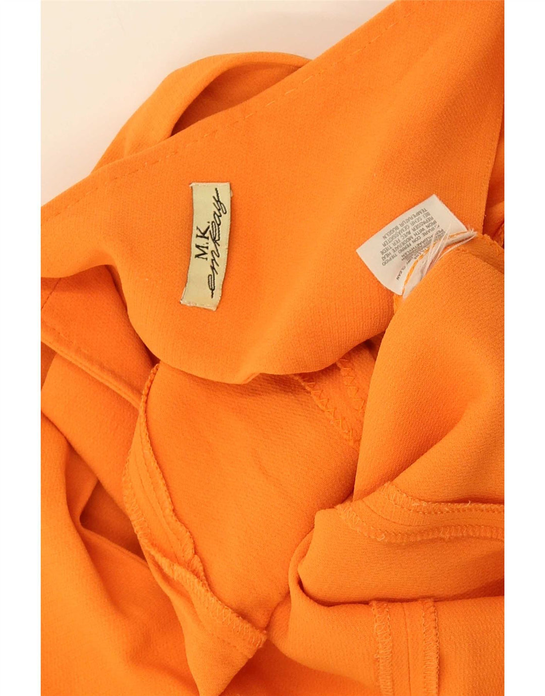 Vintage γυναικεία αμάνικη φόρμα UK 12 Medium Orange Wool