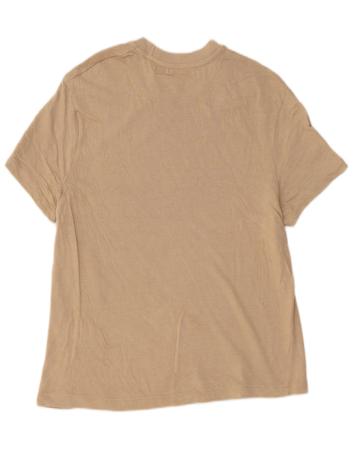 Ανδρικό T-Shirt Zara Τοπ μεσαίο μπεζ βαμβακερό