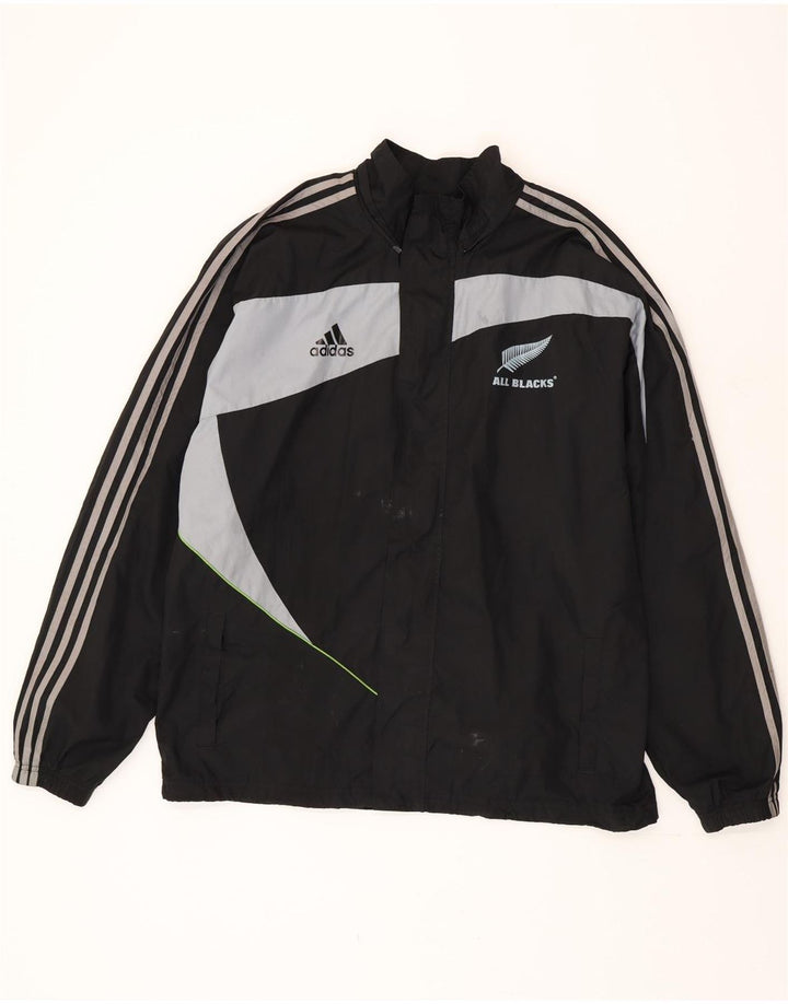 Ανδρική φόρμα Adidas All Black Top Jacket Large Black Colourblock