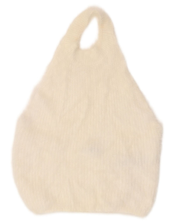 Zara Γυναικείο Knit Halter Top UK 14 Large White Nylon