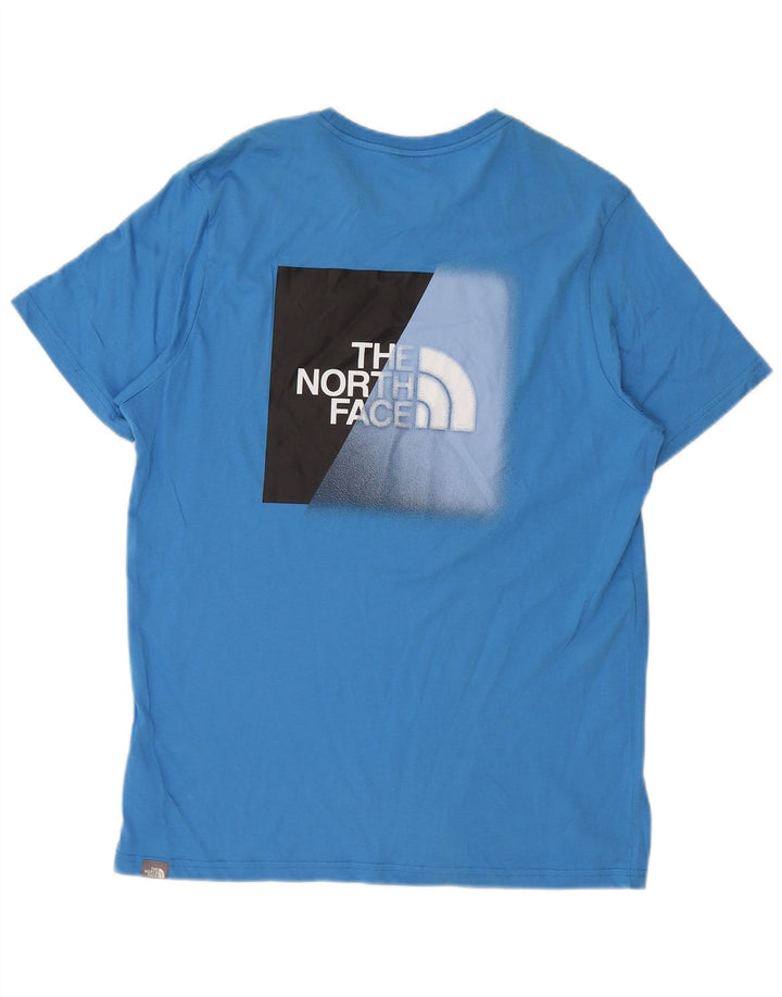 Ανδρικό γραφικό T-Shirt North Face Top από μεσαίο μπλε βαμβακερό