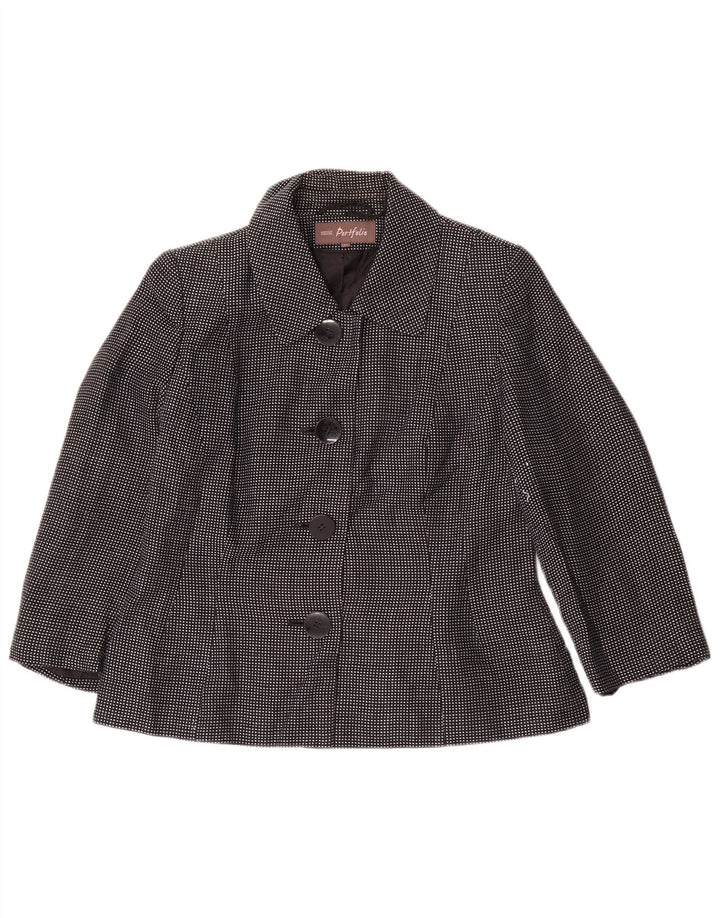 Marks & Spencer Γυναικείο σακάκι blazer 4 κουμπιών UK 14 Medium Navy Blue