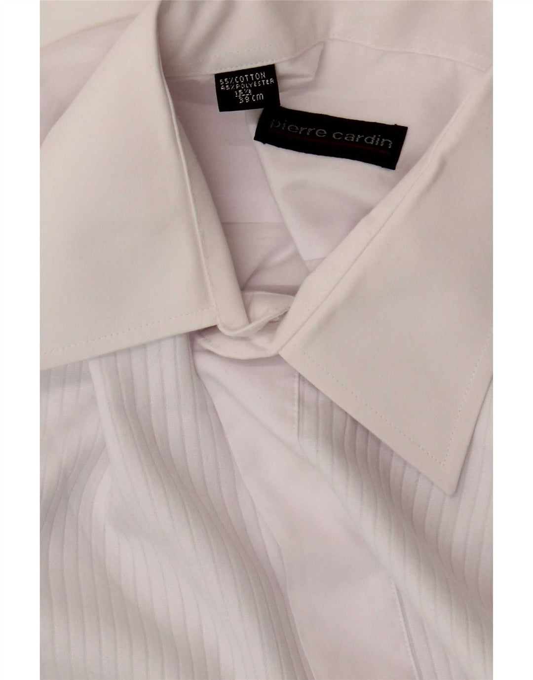 Ανδρικό επίσημο πουκάμισο Pierre Cardin, νούμερο 39 15 1/2 μεσαίο λευκό βαμβακερό