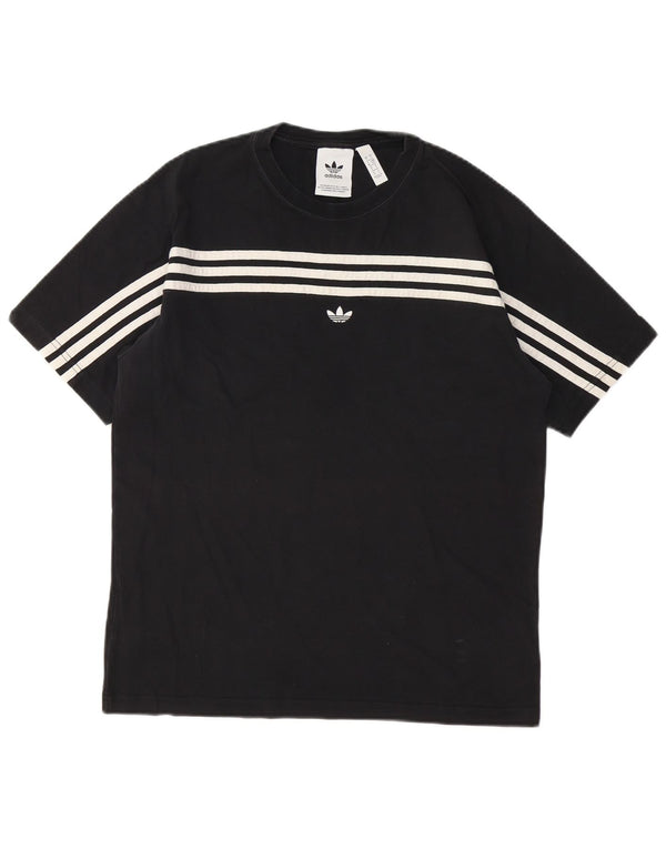 Ανδρικό T-Shirt Adidas Top Μικρό μαύρο βαμβακερό