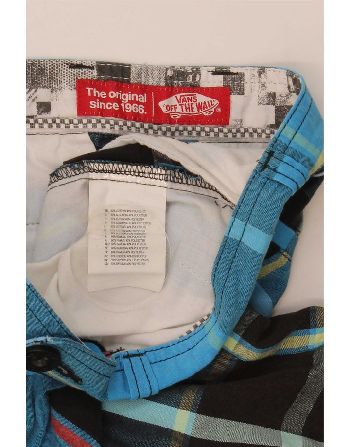 Vans Ανδρικό σορτς Cargo Small W28 Μπλε βαμβακερό καρό