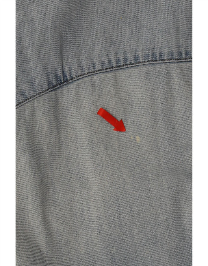 Ανδρικό τζιν πουκάμισο Levi's μεσαίο μπλε βαμβακερό