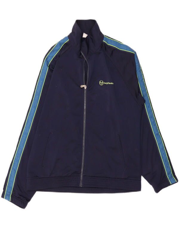 SERGIO TACCHINI Mens Tracksuit Top Jacket IT 50 Medium Navy Blue