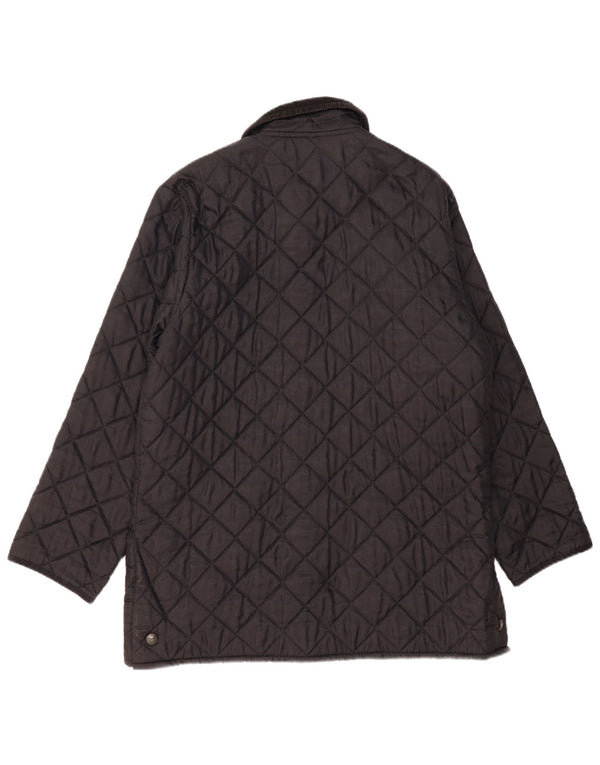 Μπουφάν Barbour Mens LIDDESDALE Quilted Jacket UK 40 Large Black Nylon