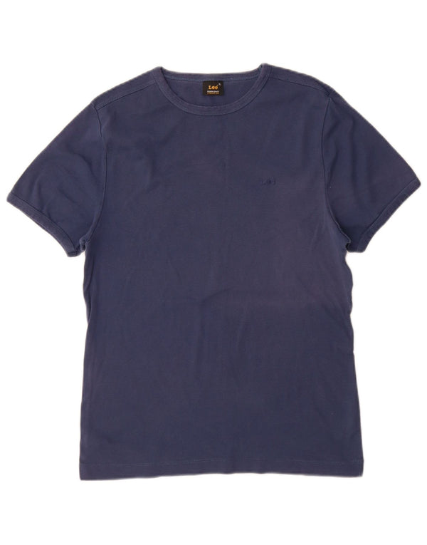 Lee Boys T-Shirt Top 13-14 Years XL Navy Blue Cotton