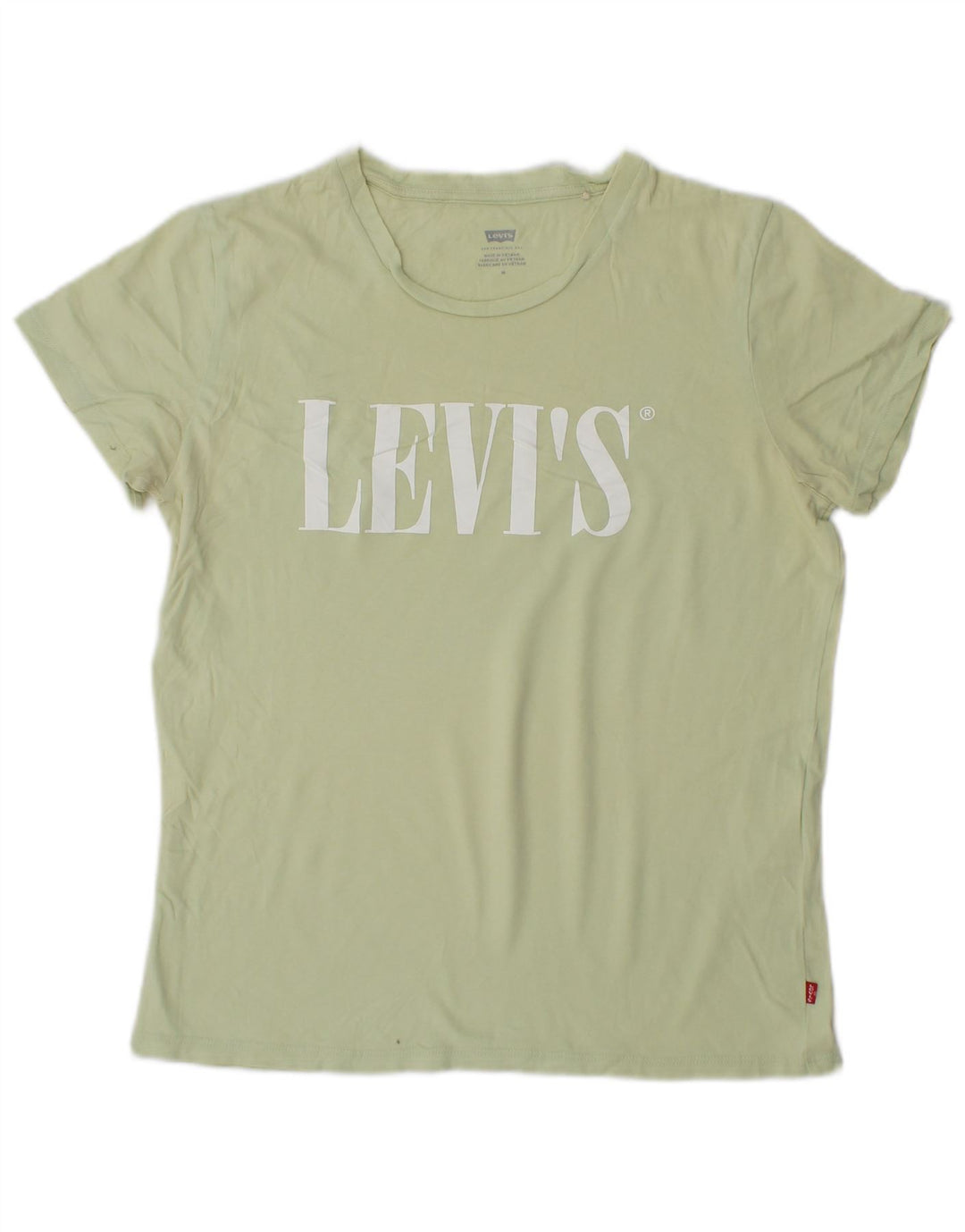 Γυναικείο γραφικό μπλουζάκι LEVI'S Top UK 12 Μεσαίο πράσινο βαμβακερό