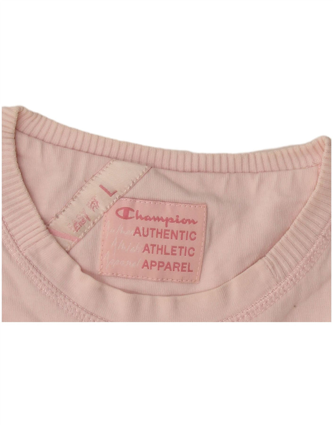 CHAMPION Womens T-Shirt Top UK 16 Large Pink