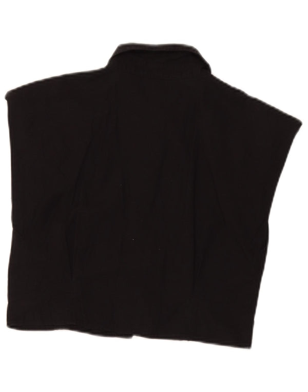 Zara Γυναικεία Αμάνικη Μπλούζα UK 8 Small Black
