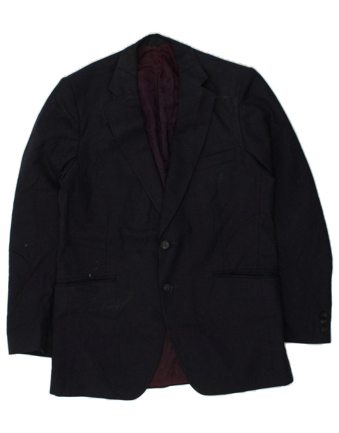 LONDON FOG Mens 2 Button Blazer Jacket UK 40 Large Navy Blue | Vintage London Fog | Thrift | Second-Hand London Fog | Used Clothing | Messina Hembry 