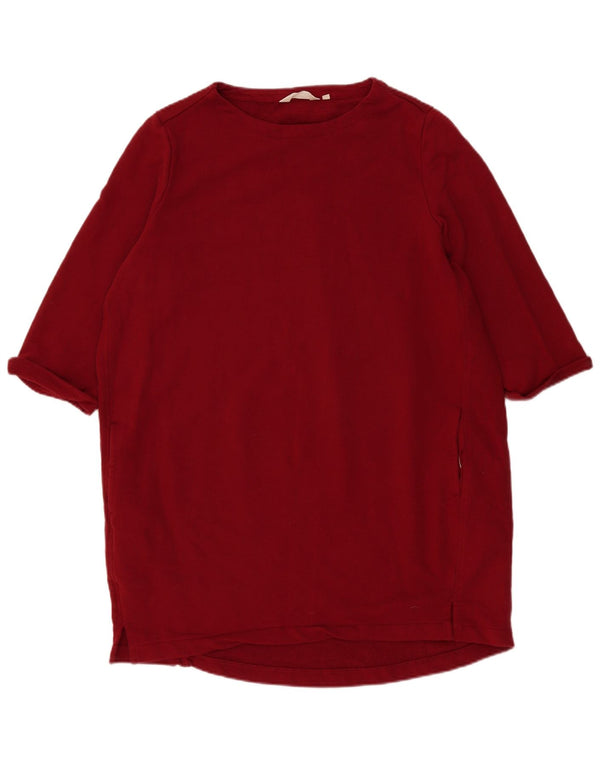 Seasalt Cornwall Γυναικείο φόρεμα 3/4 με μανίκια UK 16 Large Burgundy