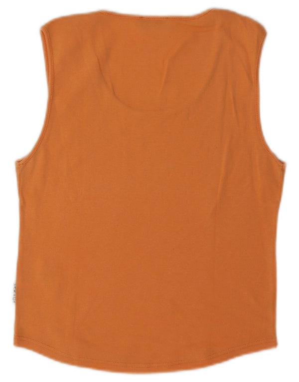 Max & Co. Γυναικείο γιλέκο Crop UK 12 μεσαίο πορτοκαλί βαμβακερό