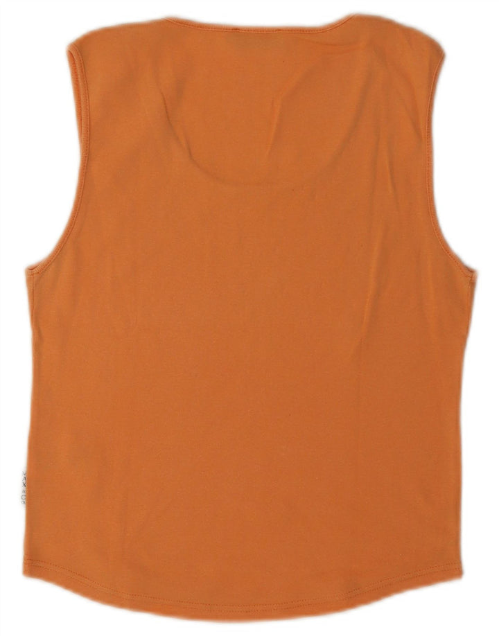 Max & Co. Γυναικείο γιλέκο Crop UK 12 μεσαίο πορτοκαλί βαμβακερό