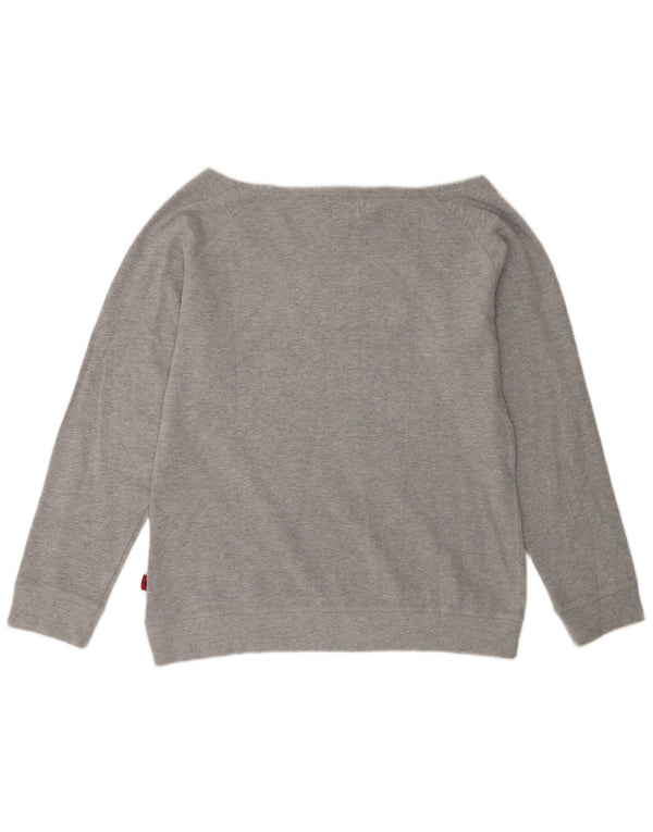 Γυναικεία γραφική φούτερ Kappa Jumper UK 18 XL Γκρι βαμβακερή καρδιά