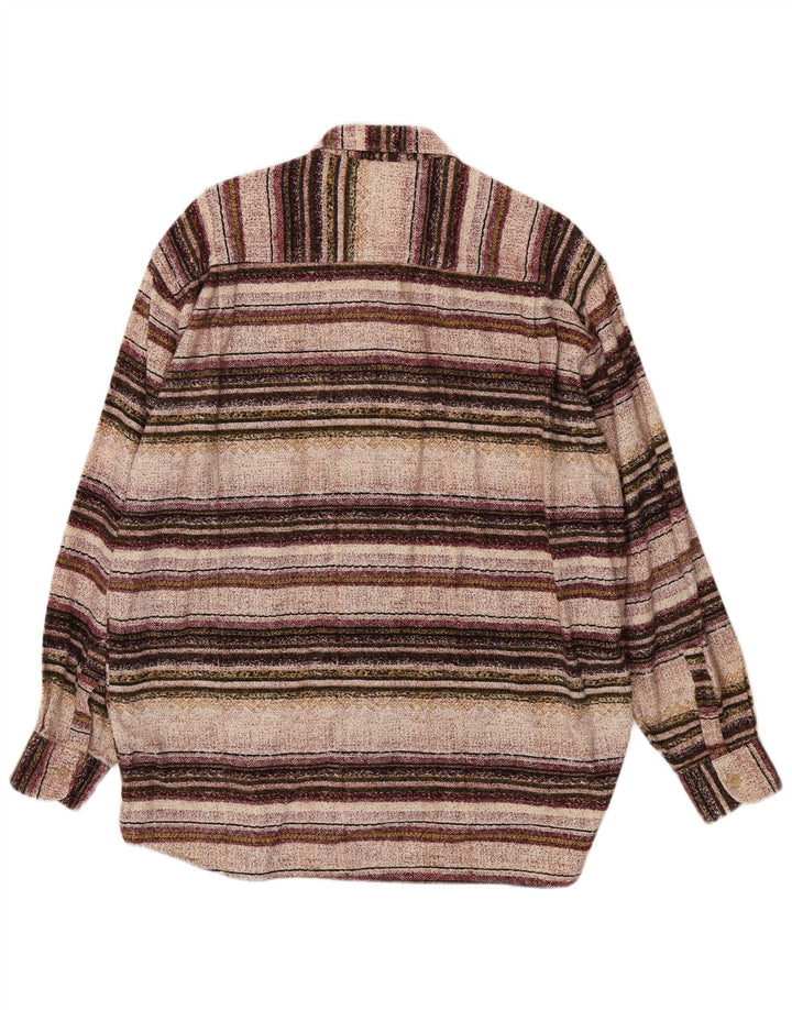 CATTANI Mens Shirt XL Multicoloured Striped