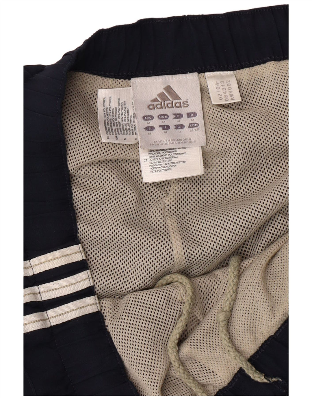 Ανδρική αθλητική φόρμα ADIDAS Παντελόνι μεσαίου μπλε ναυτικού πολυεστέρα