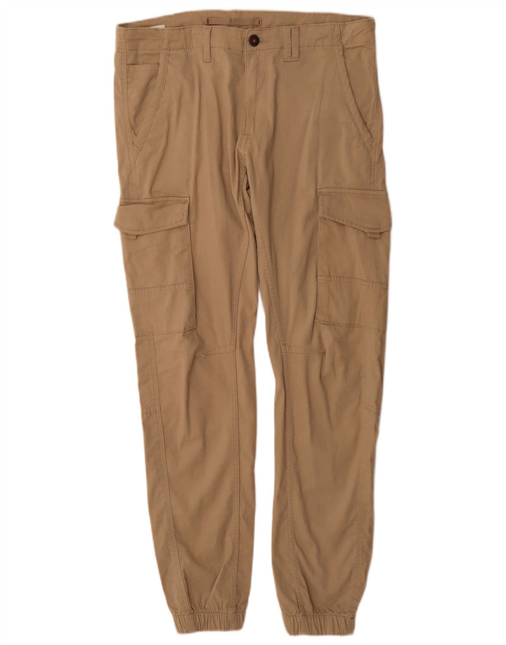 Jack & Jones Ανδρικό Παντελόνι Joggers Cargo W33 L34 Μπεζ