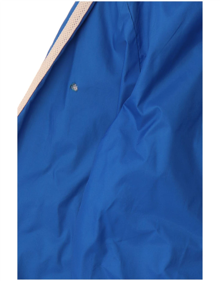 Ανδρικό μπουφάν βροχής με κουκούλα ADIDAS UK 38 Medium Blue Nylon