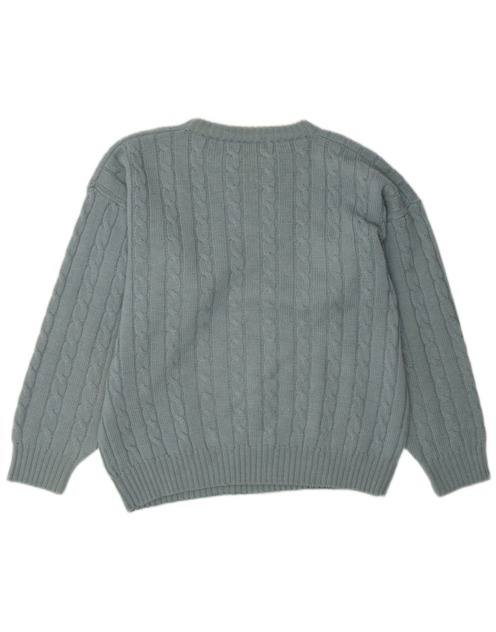 Ανδρικό πουλόβερ FILA Loose Fit Crew Neck Jumper IT 50 Medium Blue Wool