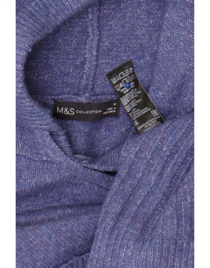 Marks & Spencer Γυναικείο πουλόβερ με κουκούλα υπερμεγέθη πουλόβερ UK 14 Medium Purple