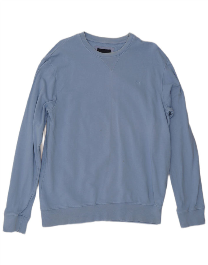 Ανδρικό φούτερ Crew Clothing Jumper μεγάλο μπλε βαμβακερό