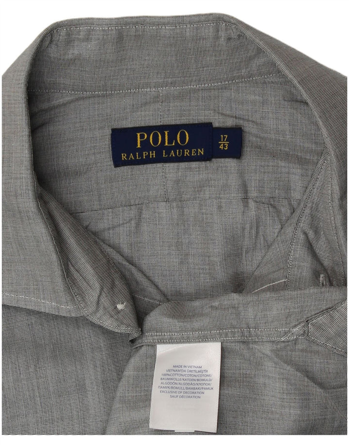 Ανδρικό πουκάμισο Polo Ralph Lauren Μέγεθος 17 43 XL Γκρι βαμβακερό