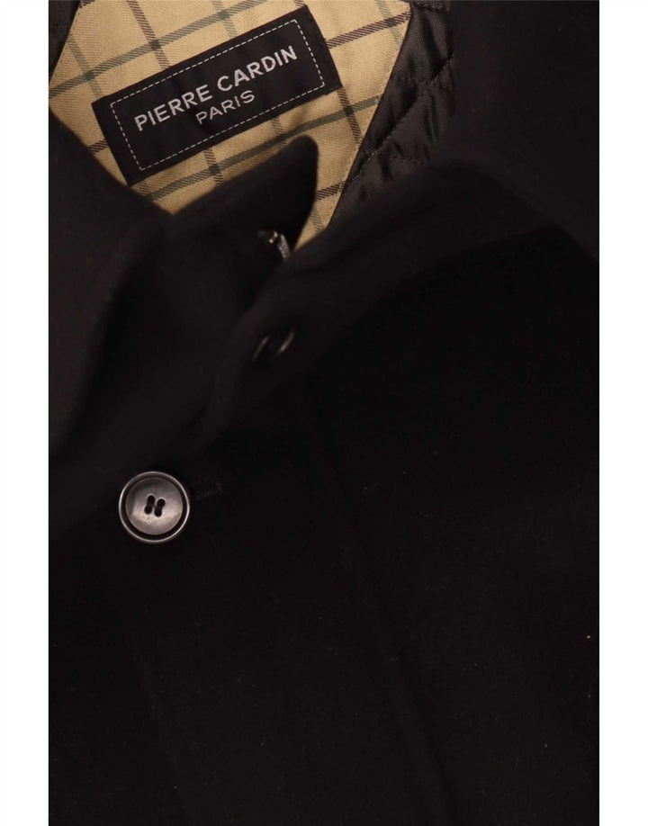 Pierre Cardin Ανδρικό Πανωφόρι IT 50 Μαύρο Μαλλί μεγάλο