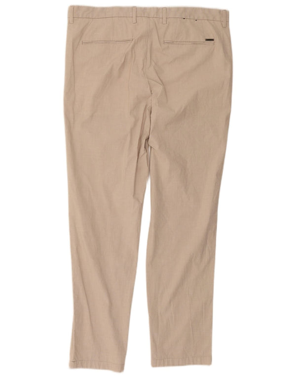 Ανδρικό παντελόνι Chino Hugo Boss Slim EU 50 Large W36 L28 Beige βαμβακερό