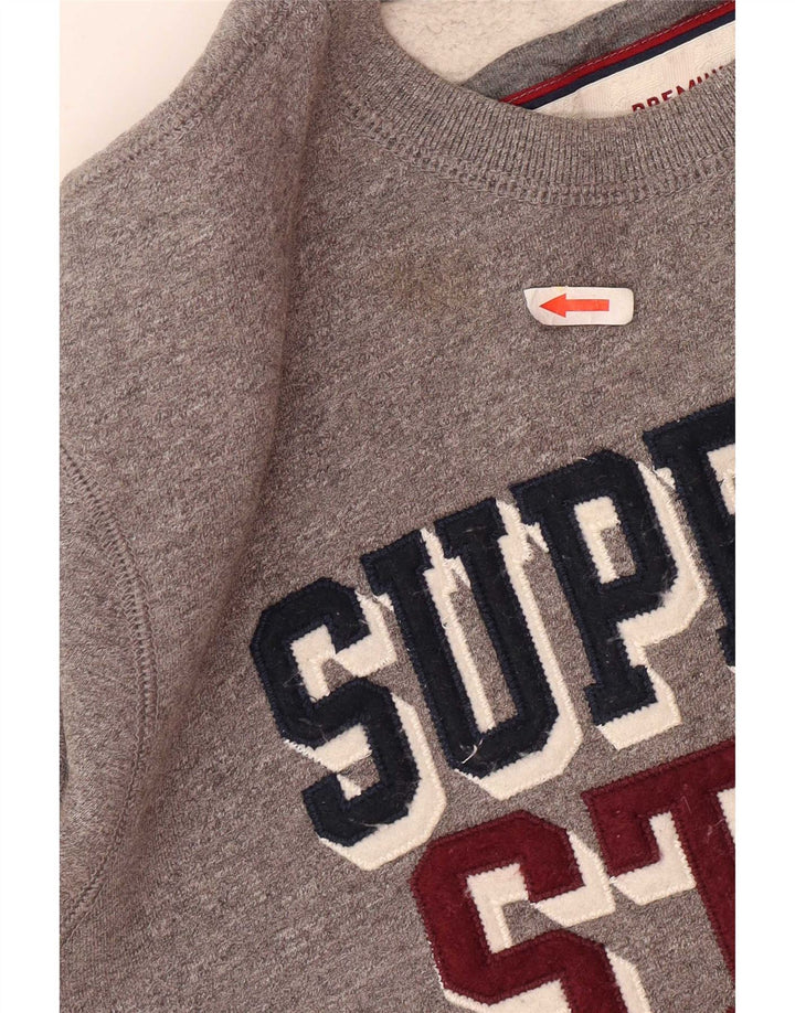 Ανδρικό γραφικό φούτερ Superdry Jumper 2XL Γκρι βαμβακερό