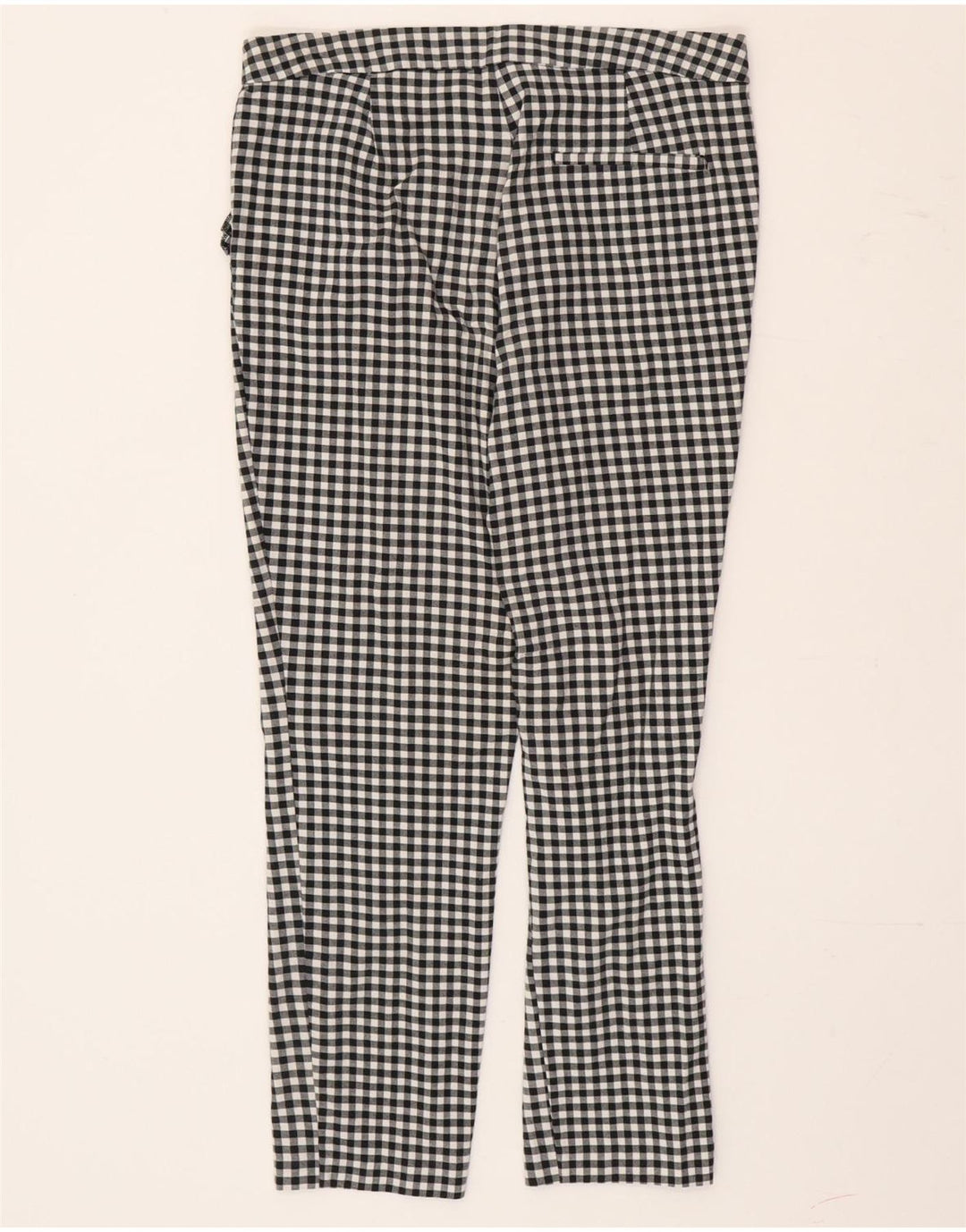 Zara Γυναικείο Slim παντελόνι Chino Medium W30 L26 Black Gingham