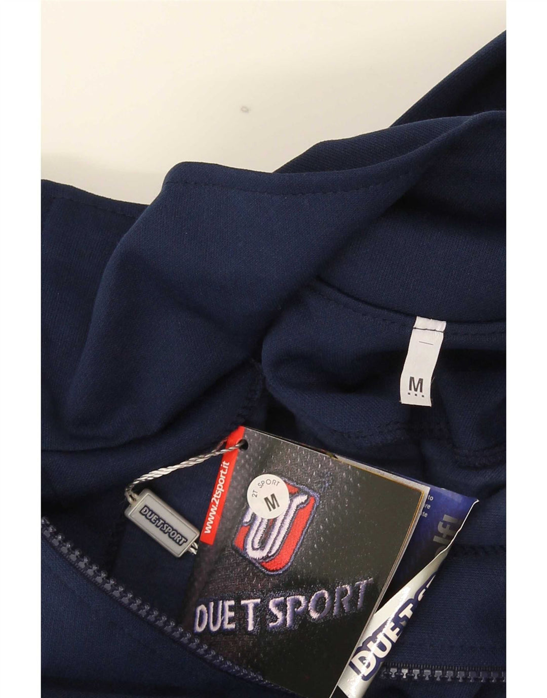 Vintage ανδρικό φούτερ με φερμουάρ Jumper Medium Navy Blue